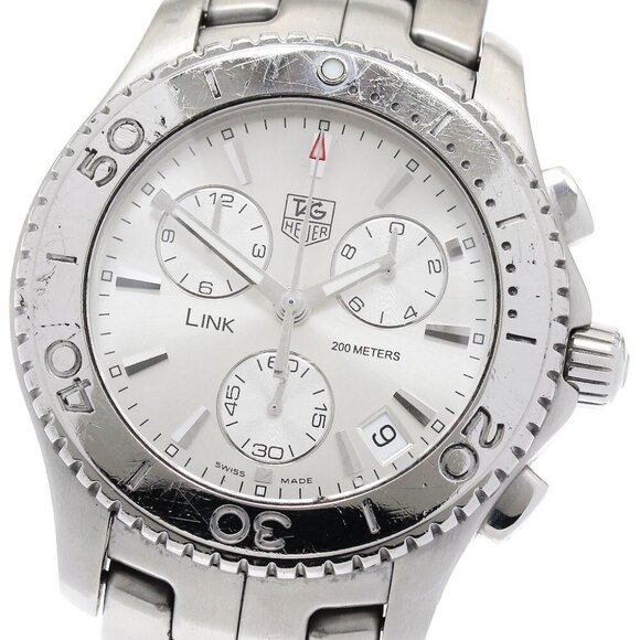 TAG HEUER Link CJ1111 Chronograph Silver Dial Quartz Men's Watch_875704